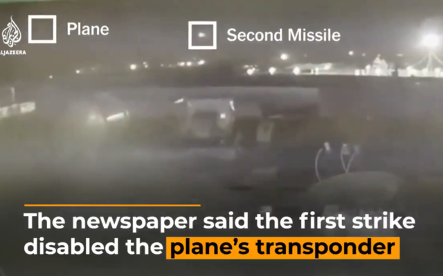 NEW VIDEO: Two Missiles Hitting Jetliner In Iran