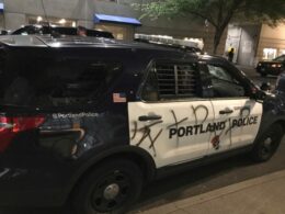 Portland Police SUV Damaged Friday Night