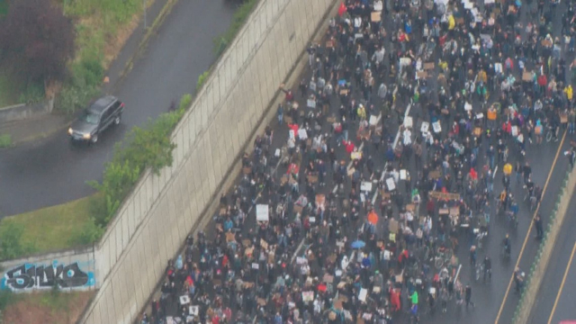 Protesters Block Interstate 84 On 11th Night of Demonstrations