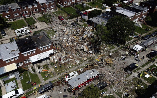 1 Dead, 7 Rescued After Gas Explosion Levels Baltimore Homes