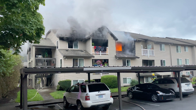Fire Damages Happy Valley Apartments