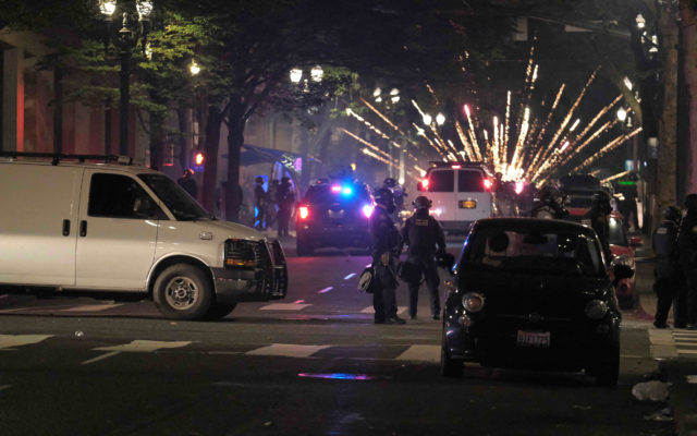 Rioter Charged For Allegedly Launching Fireworks