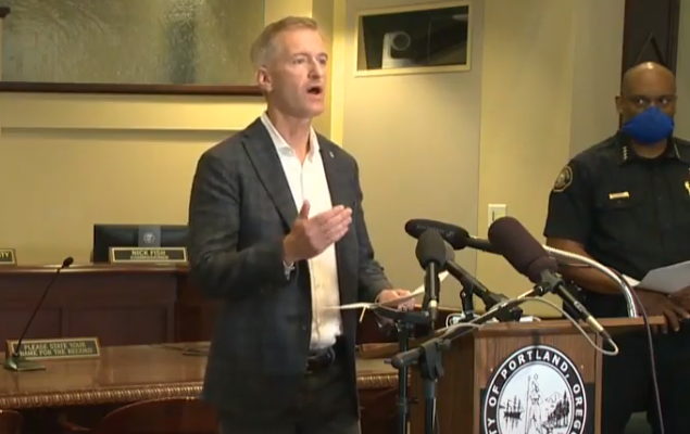 Portland Mayor Ted Wheeler’s Message Following Monday’s Riot Outside His Apartment.