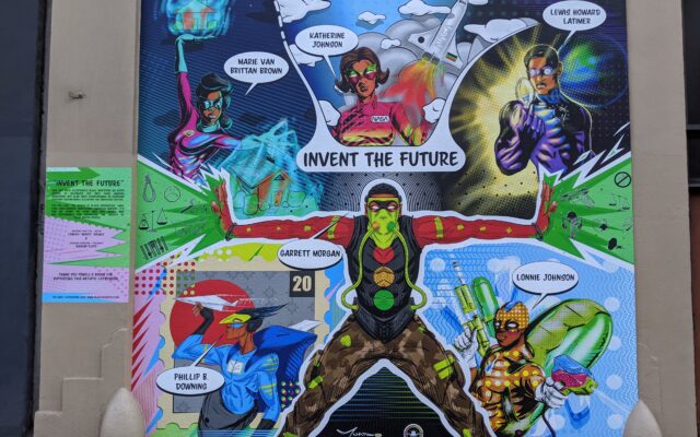 New mural depicts Black inventors as super heroes