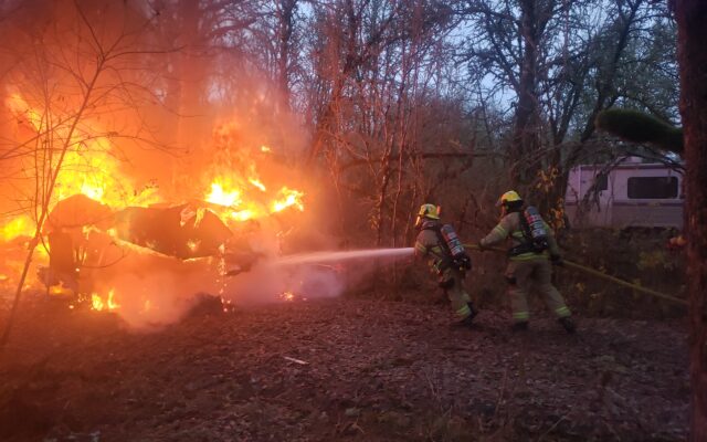 Firefighters In Lebanon Respond To Camper Fire