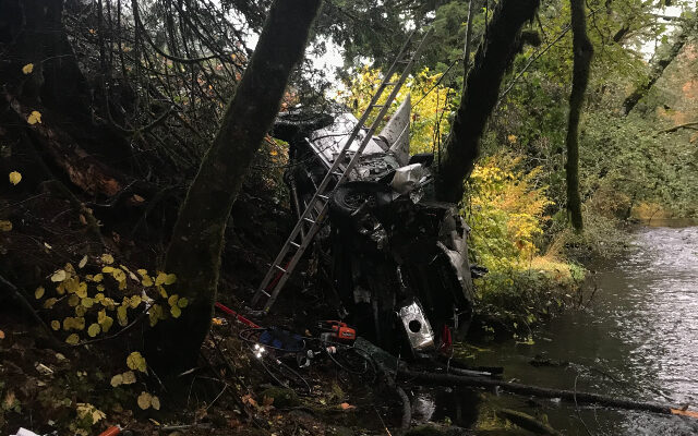 Driver Rescued After Being Trapped Along Gales Creek For Five Hours