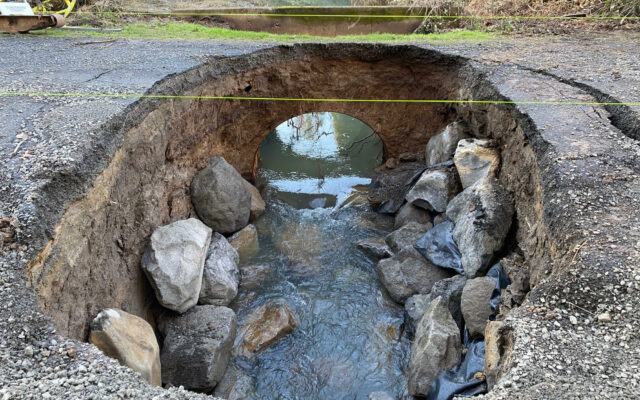 Large Sinkhole in Clackamas County