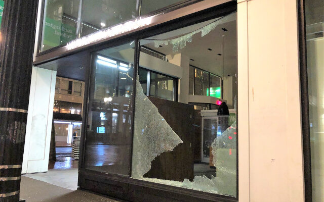 Protest Ends With Smashed Windows, Damaged Businesses in Portland