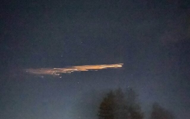 Fireball In The Sky Over Pacific Northwest