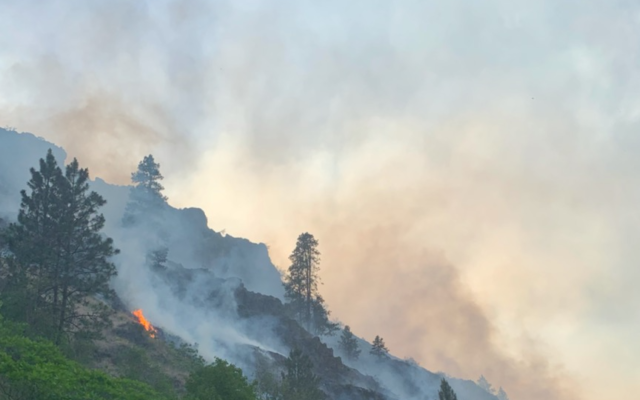 3,700 Hundred Acre Wildfire Burns In The Joseph Canyon