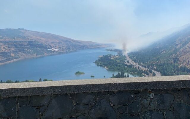 Wildfire Breaks Out In Columbia River Gorge