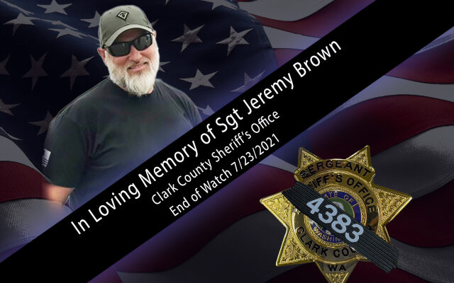 Watch Live: Memorial Service For Clark County Sergeant Jeremy Brown