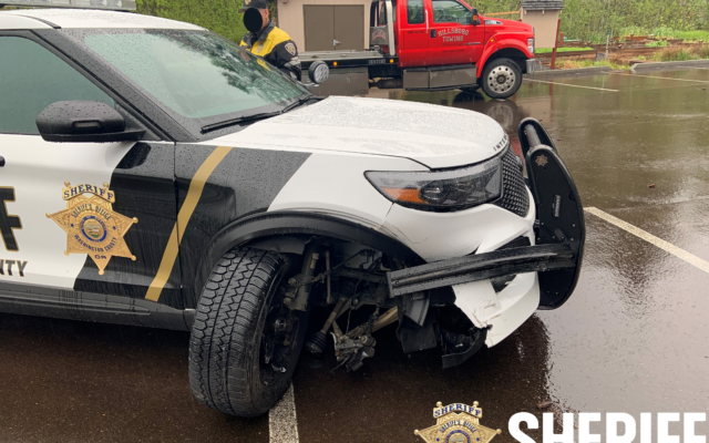 Suspect Rams Into Patrol Car While Trying To Escape Police