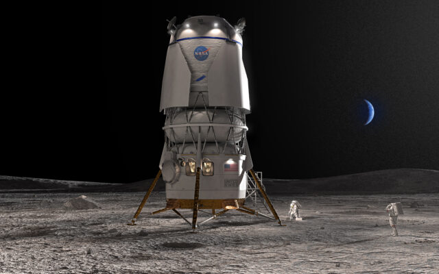 NASA Picks Bezos’ Blue Origin To Build Lunar Landers For Moonwalkers