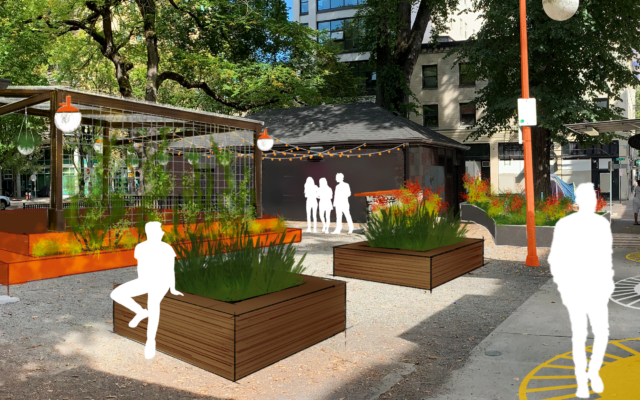 Cart Block to Stay in Downtown Portland