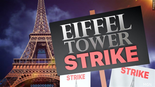 Strike At The Eiffel Tower Closes One Of The World’s Most Popular Monuments